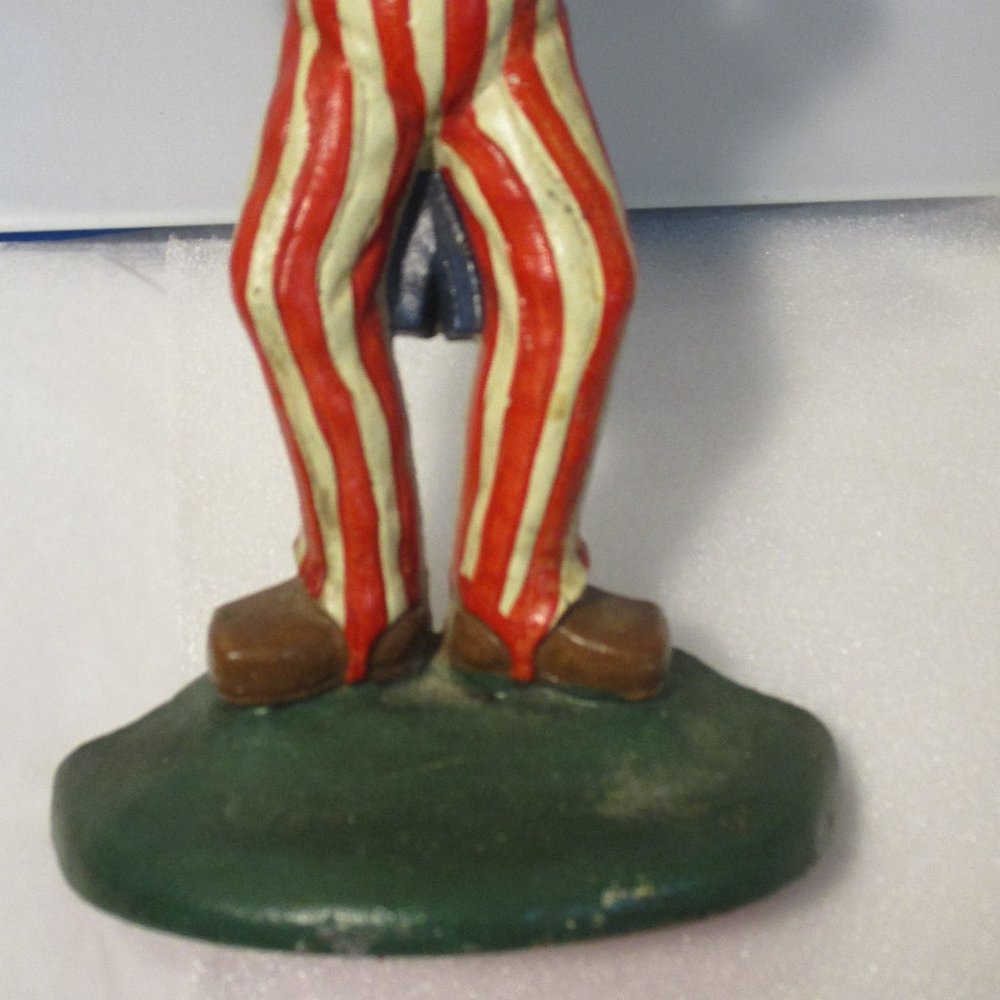 Vintage Uncle Sam Cast Iron Metal Doorstop Door Stop Americana Patriotic - Picture 7 of 12